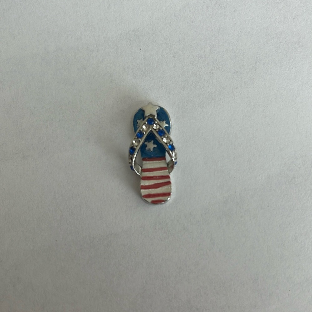 American flag flip flop necklace charm